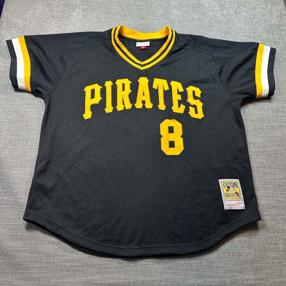 Mitchell‎ & Ness Pirates Jersey Mens 3XL Black Stargell 8 Cooperstown MLB
